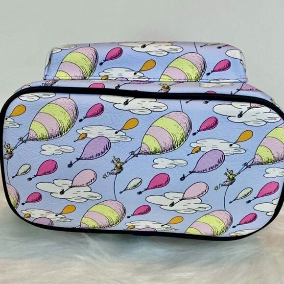 Loungefly Dr. Seuss Oh the Places You’ll Go Mini Backpack & Wallet NWT - Picture 7 of 12